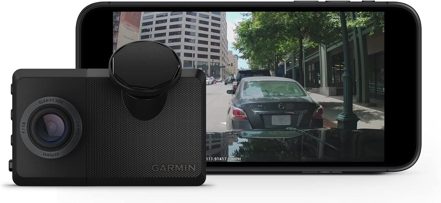 Garmin Dash Cam Live, 24/7 Live View, Always-Connected Dash Cam