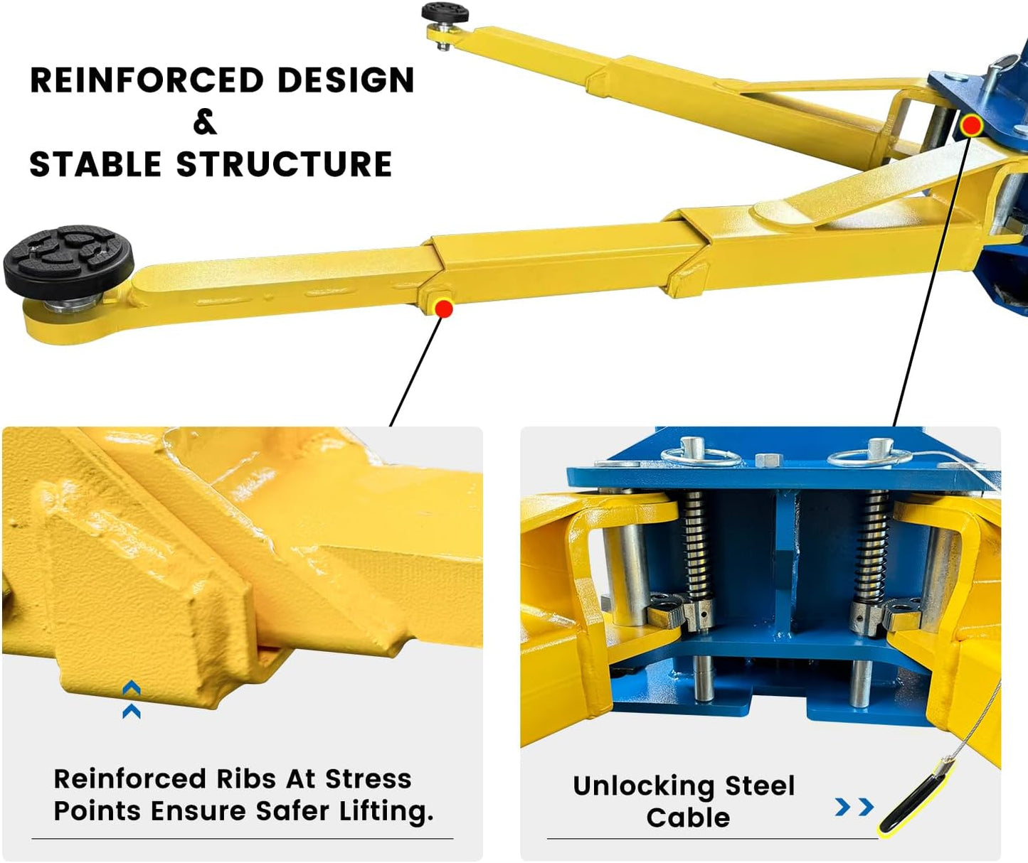 110V Two Post Car Lift 11,000 LBS Overhead Heavy Duty 2 Posts Auto Hoist Truck Lift for Garage w/ 36 Months Parts Replacement