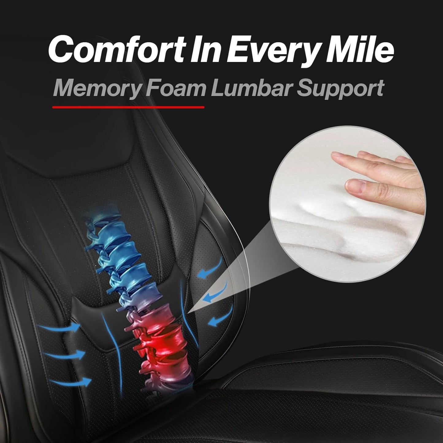 Coverland Custom Car Seat Covers Compatible with 2000-2006 Tundra Access Cab, Double Cab - Premium Leather Non-Slip Waterproof Custom Interior Protector Full Set-Black [See Size Chart-Size X145]