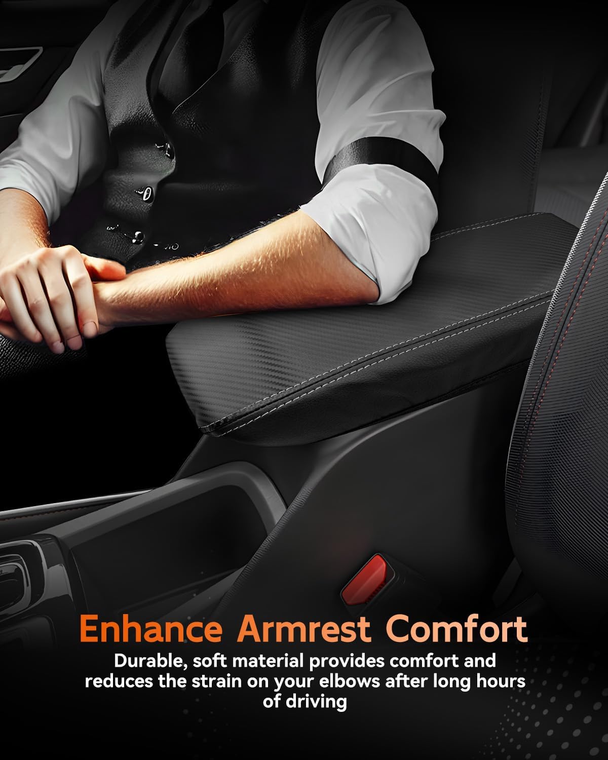 CDEFG for Chevrolet Trailblazer 2021-2025 Center Console Cover Armrest Box Cover for Chevy Trailblazer (LS, LT, Activ, RS) 2021 2022 2023 2024 2025 Accessories Arm Rest Protector