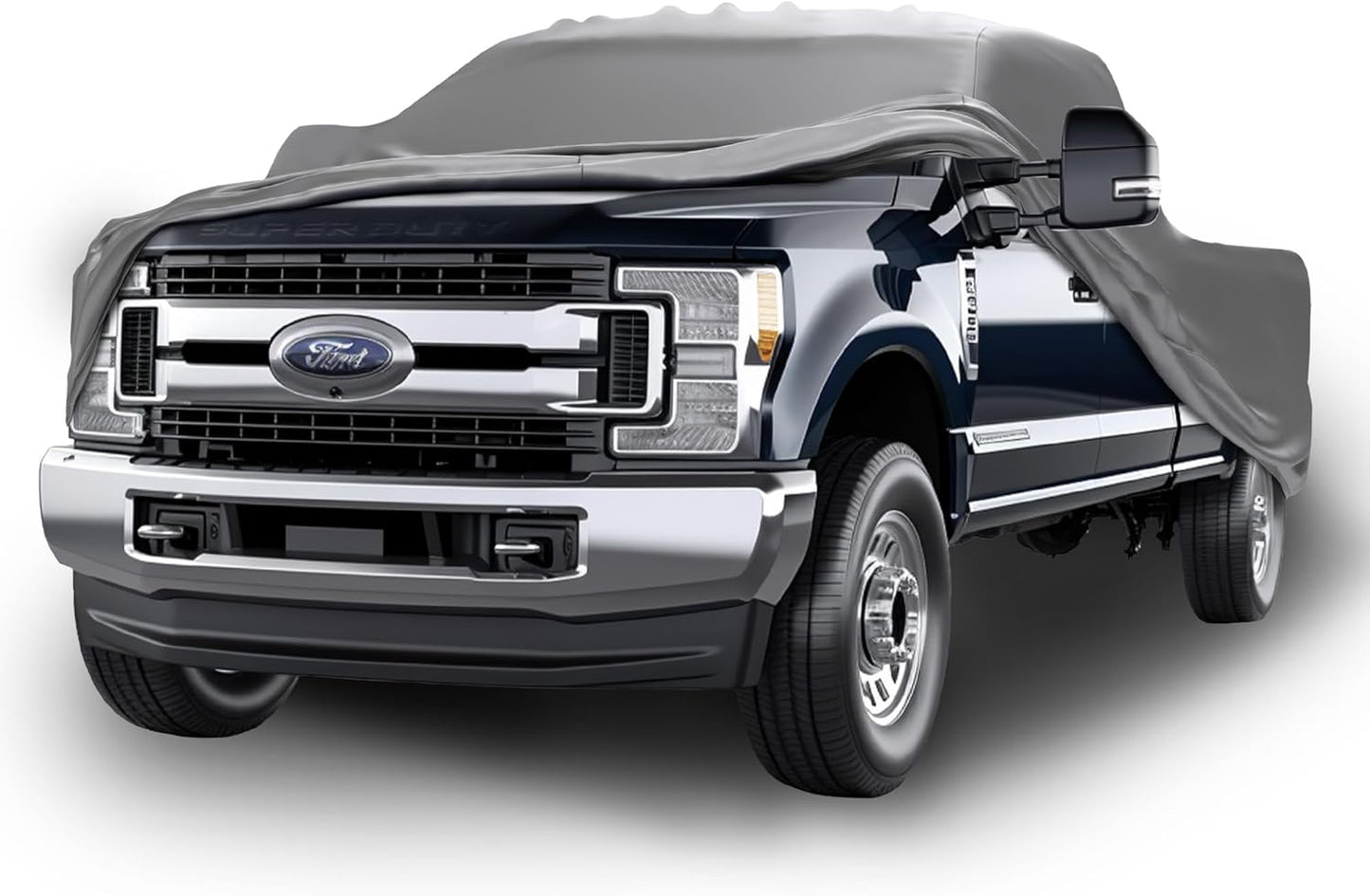 Car Covers Weatherproof Max Truck Cover & Warranty Compatible with Ford 2022-2024 F-350 Crew Cab, 6.75'– Outdoor Cover, Prevents Theft with Cable Lock
