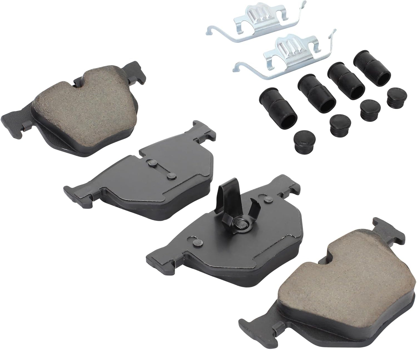 Premium Ceramic Rear Brake Pads (1001-0683AC) Compatible with 2004-2010 BMW (525i/525xi/528i/528i xDrive/528xi/530i/530xi/535i xDrive/535xi)
