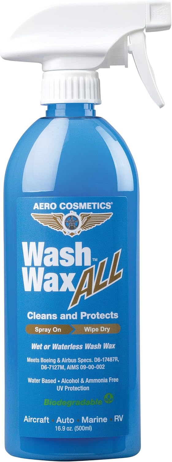 Complete Car Care Kit - Wash Wax ALL, Interior Cleaner, Tire Soap, Rubber Conditioner, Aircraft Grade & Quality for your Car, Boat & RV