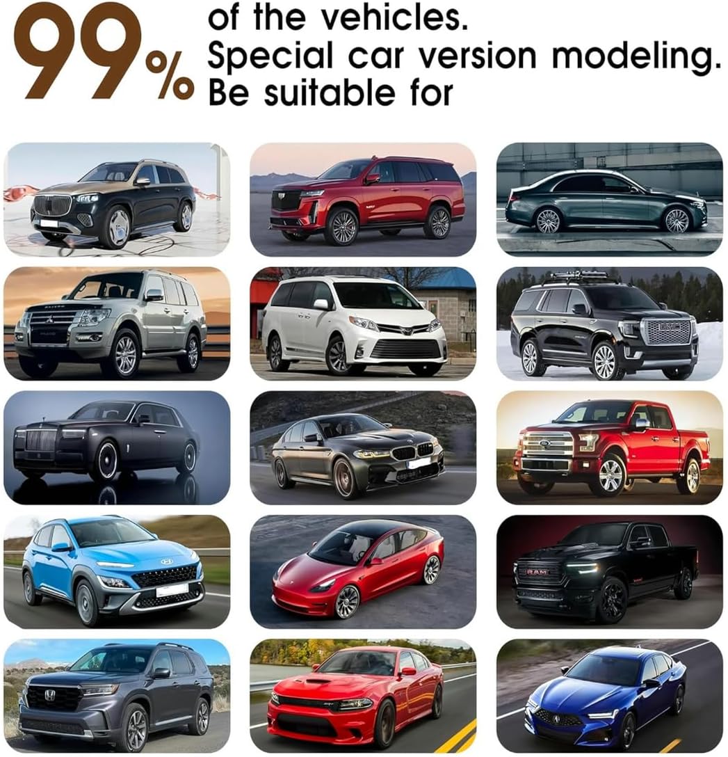 Custom Personalized Floor Mats for Cars，Luxury Full Coverage All Car Floor Mats，Anti-Slip Leather Car Mat Set ，Custom Floor Mats for 99% of Cars, Trucks & SUVs. (Light Brown)