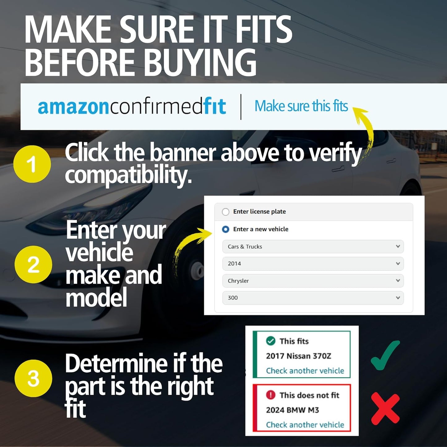 Premium Semi-Metallic Front Brake Pads (1001-0965M) Compatible with Dodge Ram 1500 2006-2008, Dodge Ram 2500 2003-2008, Dodge Ram 3500 2003-2008, Dodge Ram 4000 2005-2007