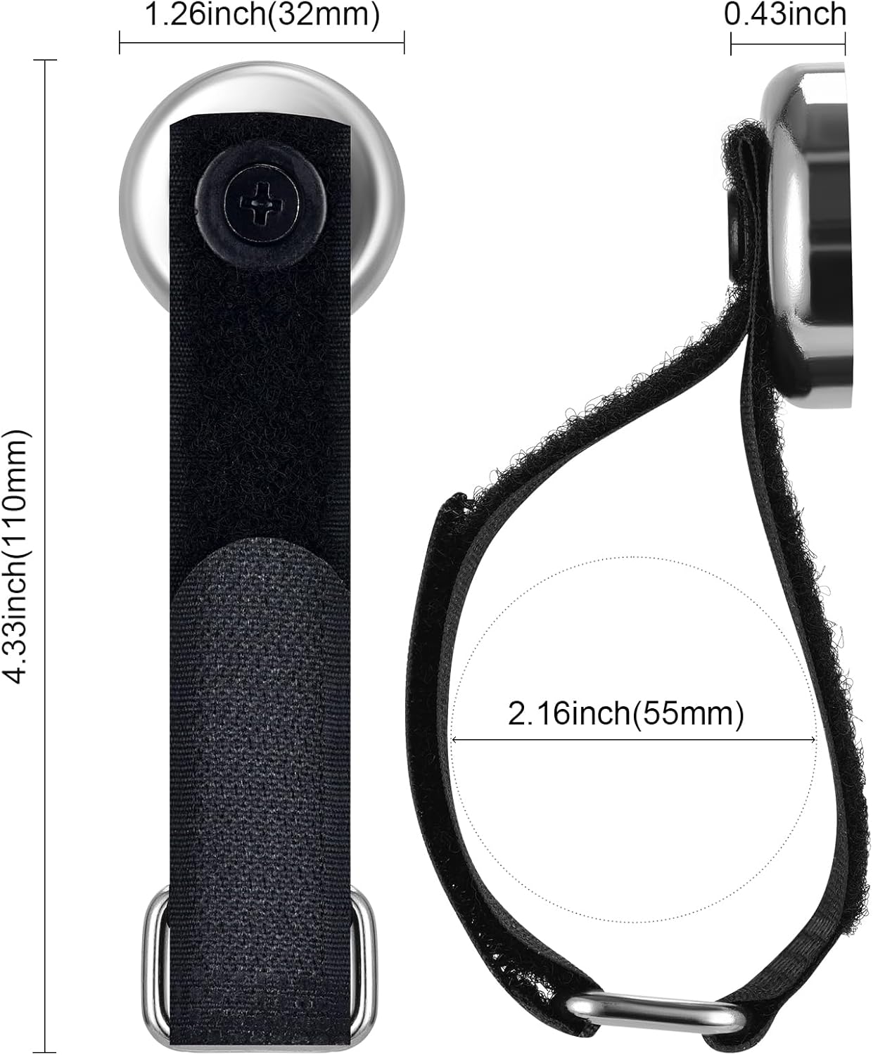 Heavy Duty Magnetic Hooks, Magnetic Tool Holders, 40LBS Magnetic Garage Hooks, for Storing Cables, Ropes, Wires, and Cordless Tools in garages, workshops, Cruise,RVs, and Pickup（4pcs）