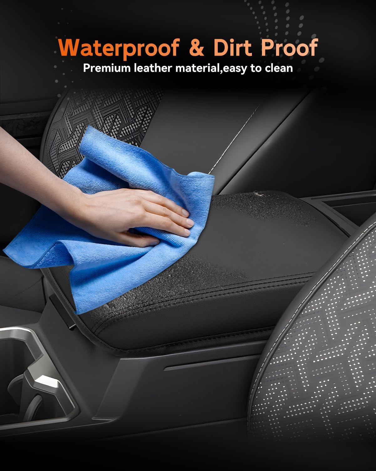 CDEFG for 2024 2025 Toyota Tacoma Center Console Cover Armrest Box Cover for Tacoma (SR, SR5, TRD PreRunner, TRD Sport, TRD Off-Road, Limited) Accessories Console Arm Rest Protector