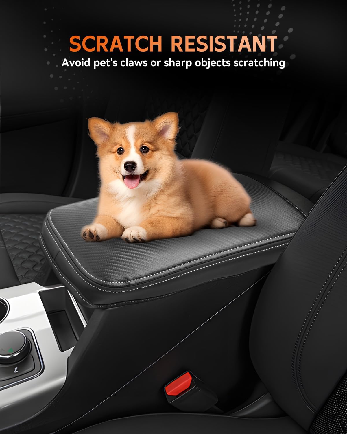 CDEFG for Chevrolet Blazer 2019-2025 Center Console Cover Armrest Box Cover for Chevy Blazer (2LT, 3LT, Premier, RS) 2020 2021 2022 2023 2024 2025 Accessories Console Arm Rest Protector