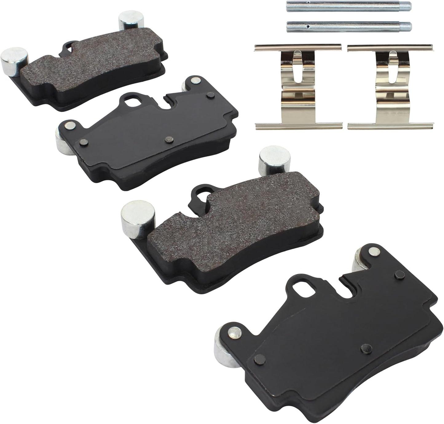 Premium Semi-Metallic Rear Brake Pads (1001-0978M) Compatible with Audi Q7 2007-2015, Porsche Cayenne 2003-2010, Volkswagen Touareg 2004-2010