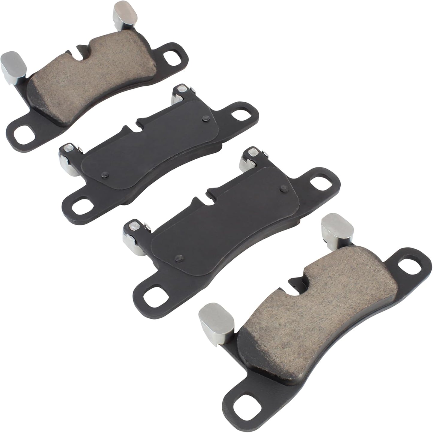 Premium Ceramic Rear Brake Pads (1001-1453C) Compatible with Porsche Cayenne 2011-2018, Volkswagen Touareg 2011-2017