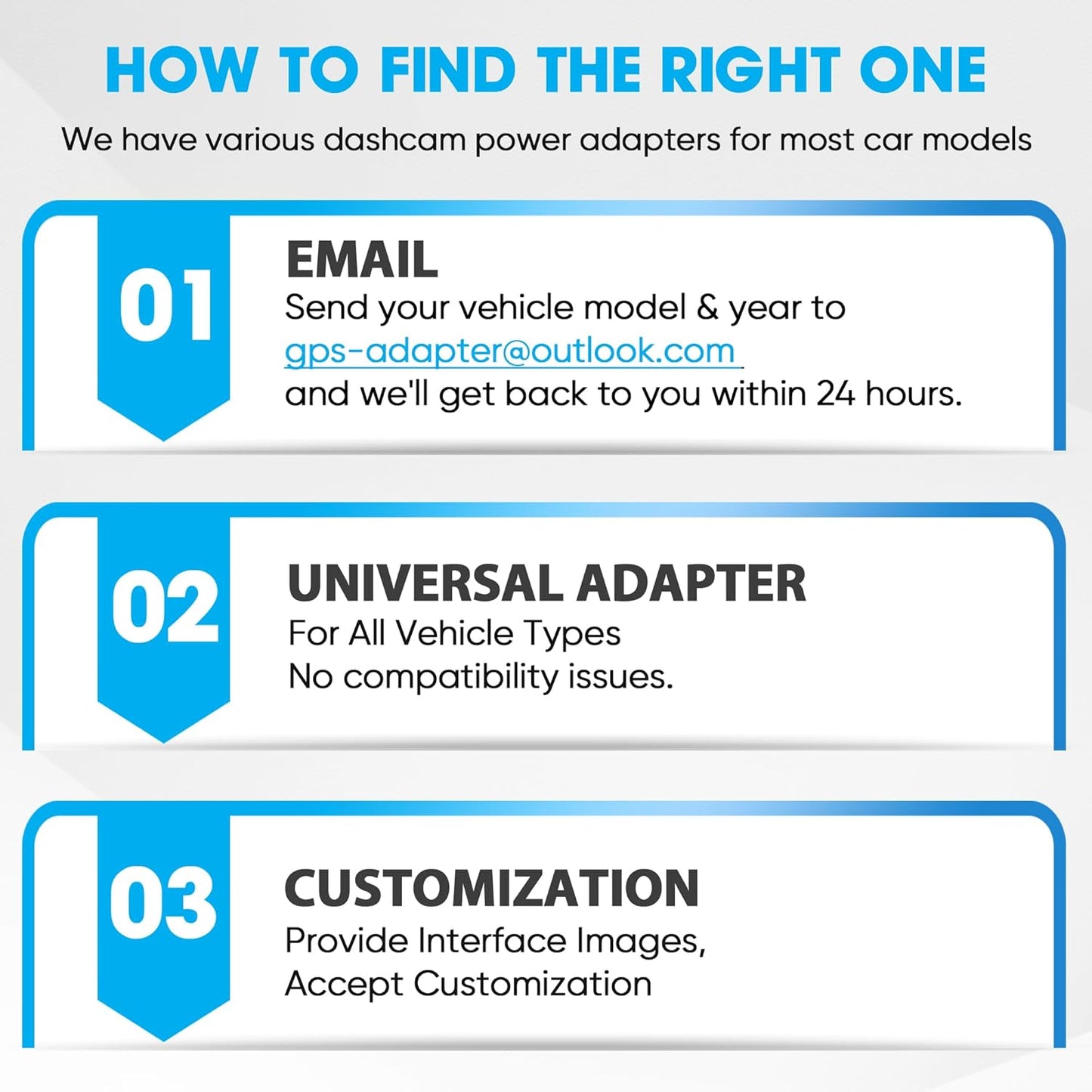 Dash Cam Power Adapter,(3P Type D)Fit Select Ford F150/Mustang/Edge/Ranger/Bronco,Lincoln MKC/MKZ/Aviator/Nautilus/Navigator,Connect Rain Sensor,Power Adapter Charging Cable for GPS Dashcam Camera