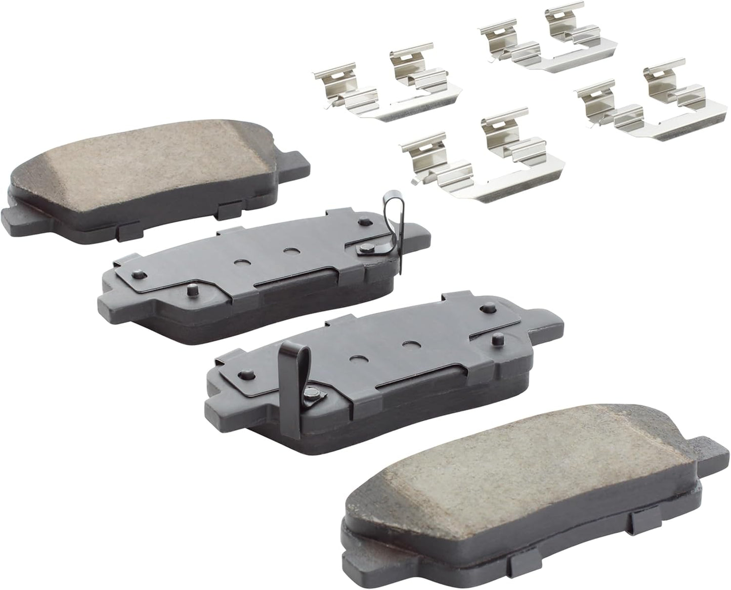 Premium Ceramic Rear Brake Pads (1001-1284C) Compatible with 2007-2017 Hyundai/Kia (Borrego/Entourage/Genesis/Genesis Coupe/K900/Sedona)