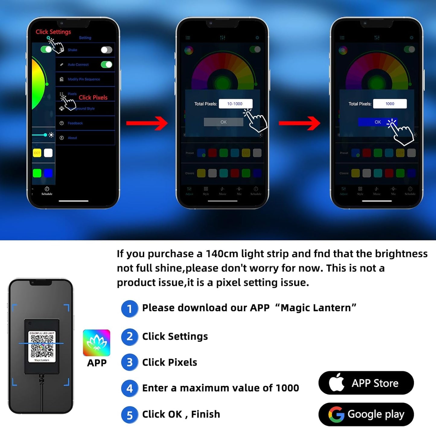 Dreamcolor Acrylic Interior Car LED Strip Light 55.1-inch, which fit for dreamcolor main controller connects and sub-controller kit (not including), Not applicable dreamcolor 5 in 1(single controller)