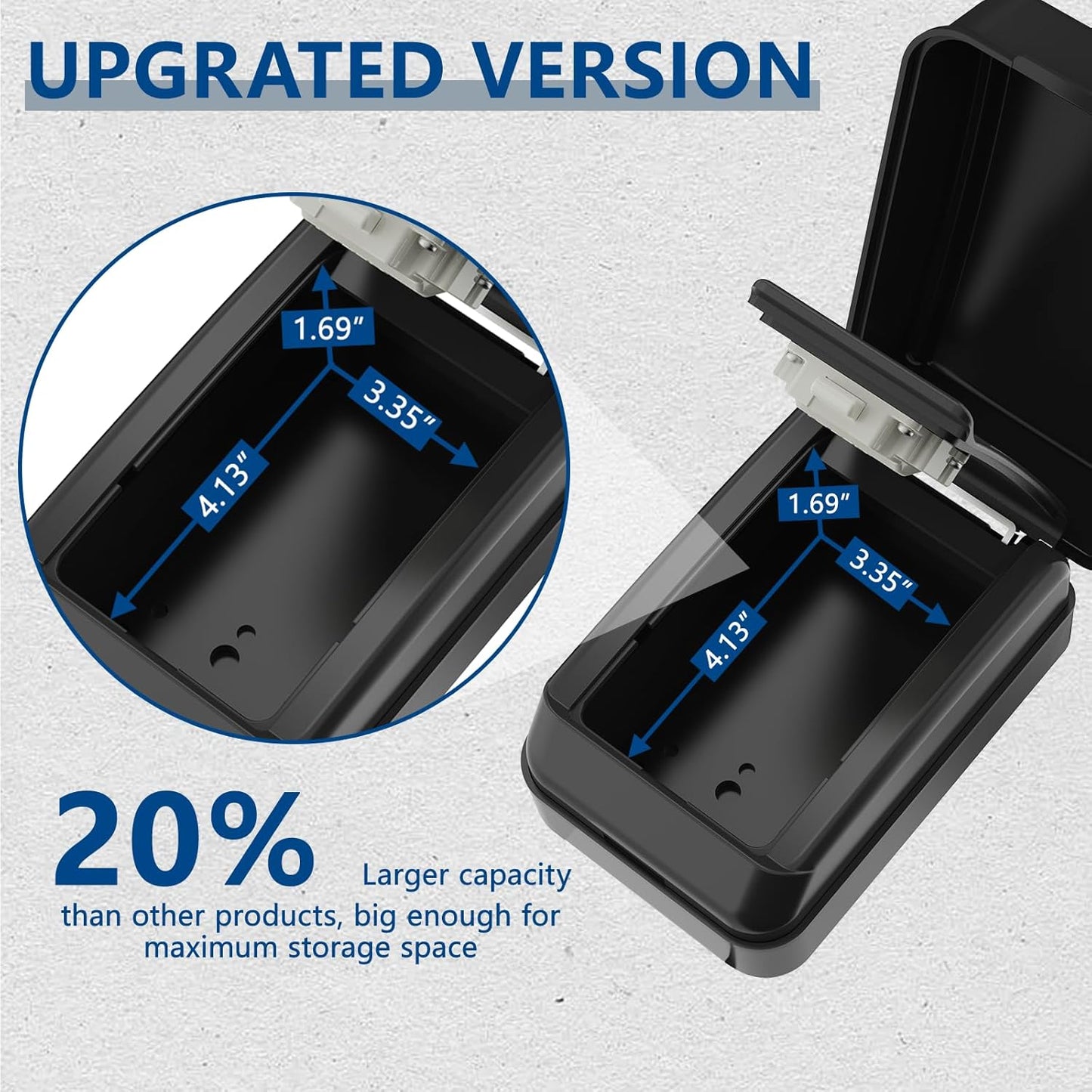 Car Window Lock Box for Turo, Car Key Lock Box with Key Labeling Tag, Car Lock Box Fit for Ride Share, Turo, GetAround, Larger Capacity, Weather-Proof Protective Cover(New Version)