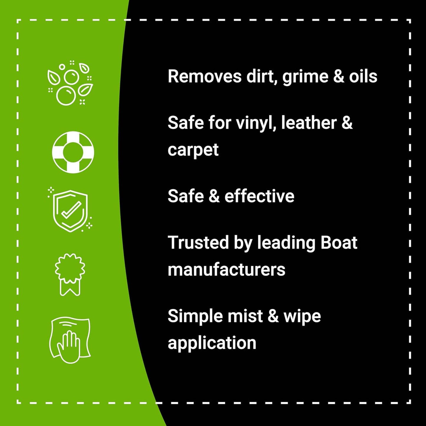 Boat Bling Vinyl Sauce Premium Vinyl and Leather Cleaner, for Boats, RVs, Powersport Vehicles and More