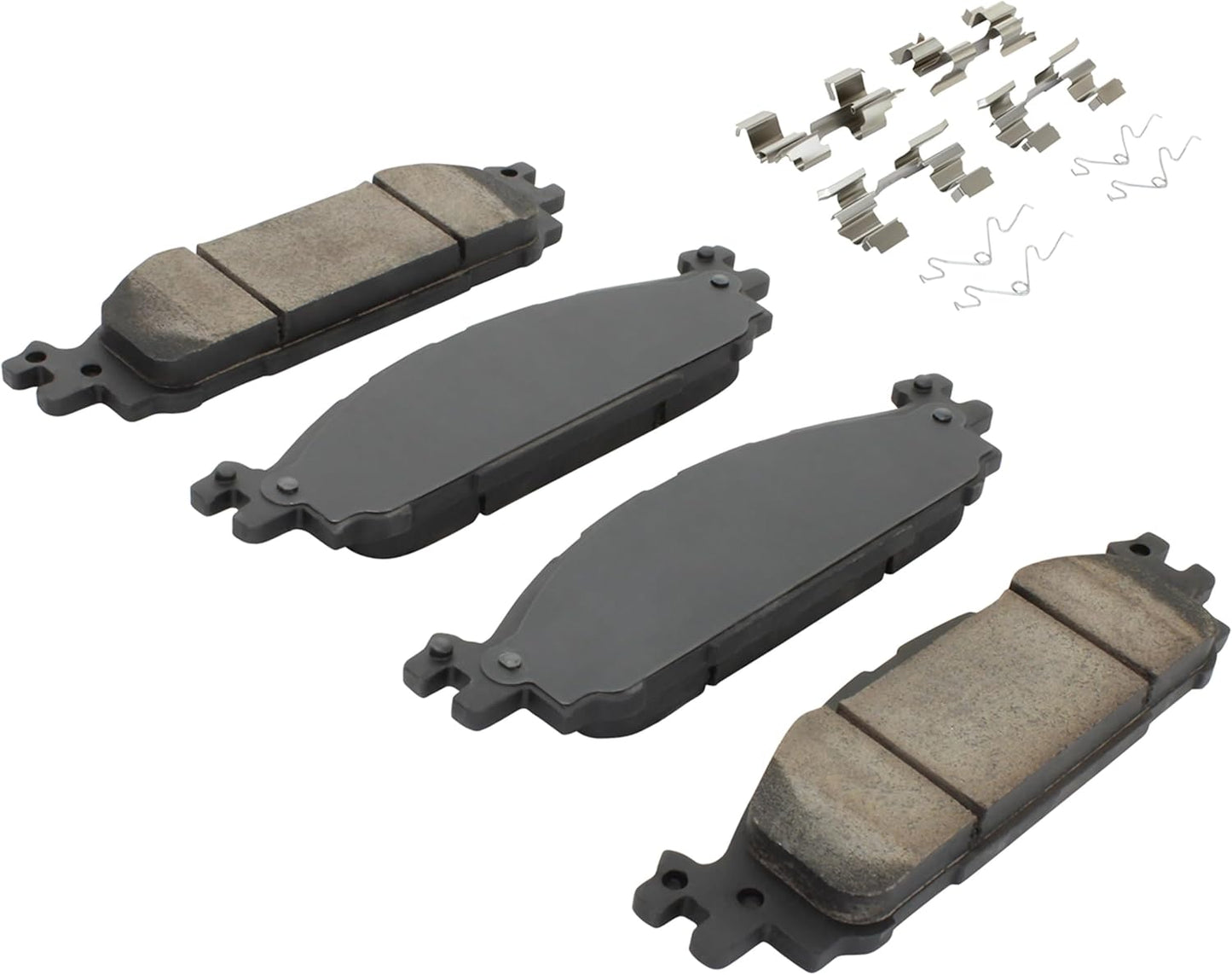 Premium Semi-Metallic Front Brake Pads (1001-1508M) Compatible with Ford Explorer 2011-2019, Ford Flex 2011-2019, Ford Taurus 2010-2019, Lincoln MKS 2012-2012, Lincoln MKT 2012-2019