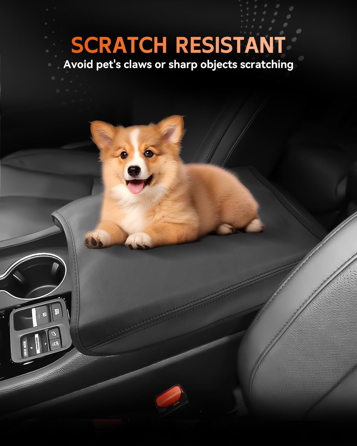 CDEFG for Honda Passport 2024-2025 2026 Center Console Cover Armrest Box Cover for Passport (EX-L, TrailSport, Black Edition) 2024 2025 2026 Accessories Console Arm Rest Protector