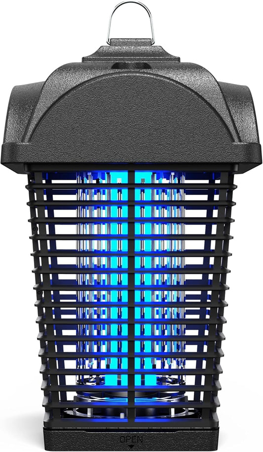 Bug Zapper Outdoor Electric, 4200V Mosquito Zapper, Insect Fly Zapper Outdoor Indoor, Fly Traps, ABS Plastic, Plug in Mosquito Killer for Patio, Yard, Garden, Kitchen, Home, Pools