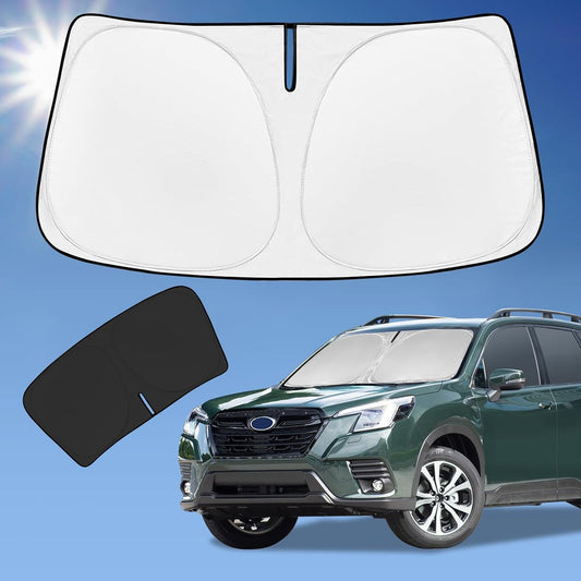 for Subaru Forester 2019-2024 2025 Sun Shade Sunshade Windshield Cover, 4-Layer Front Window Shade for Forester Crossover, Base, Premium, Sport, Limited Sun Visor 240T Shade Cooler Car Accessories