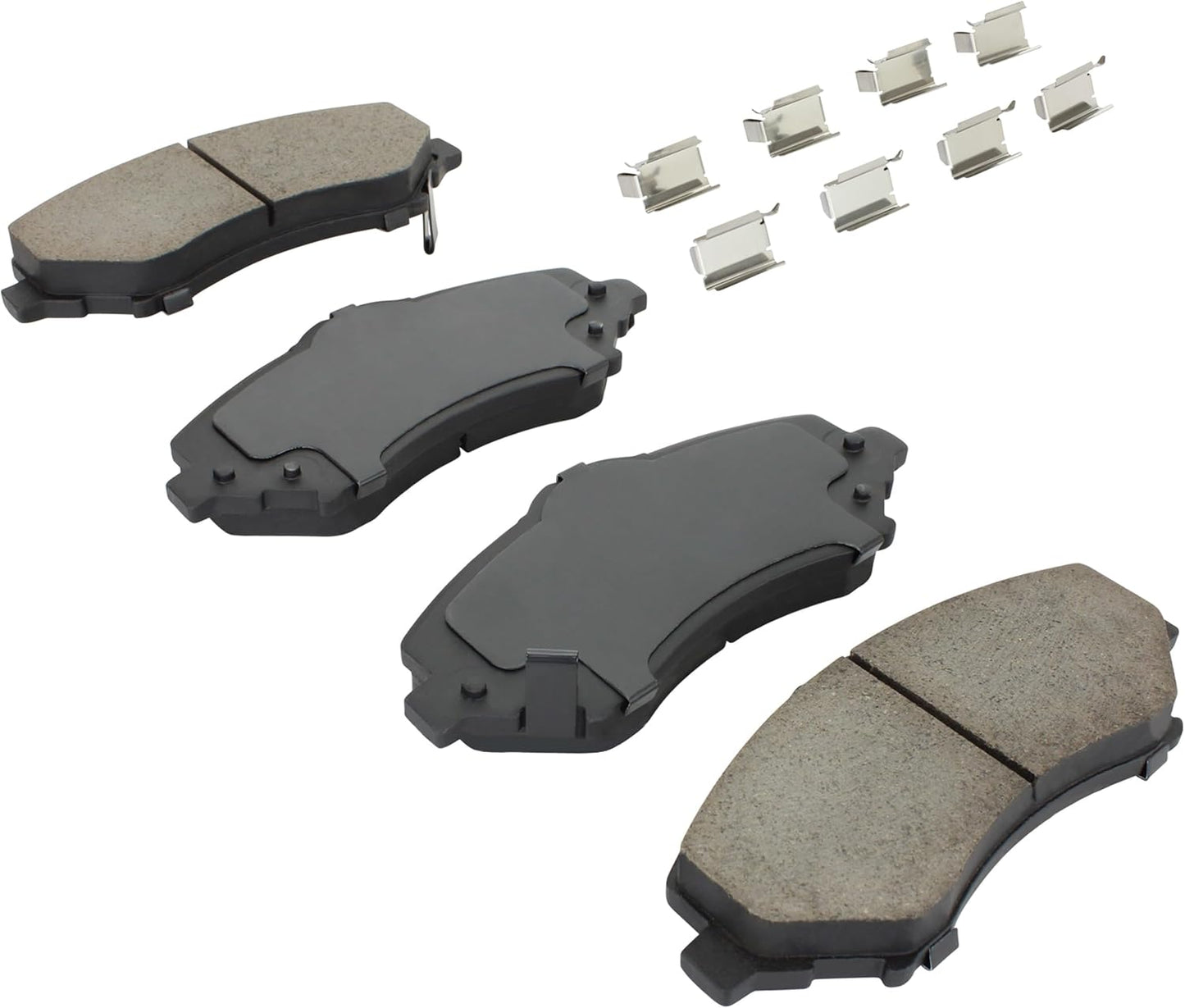 Premium Ceramic Front Brake Pads (1001-1273C) Compatible with 2007-2020 Chrysler/Dodge/Jeep/Ram/Volkswagen (C/V/Grand Caravan/Journey/Liberty/Routan/Town & Country/Wrangler/Wrangler JK)