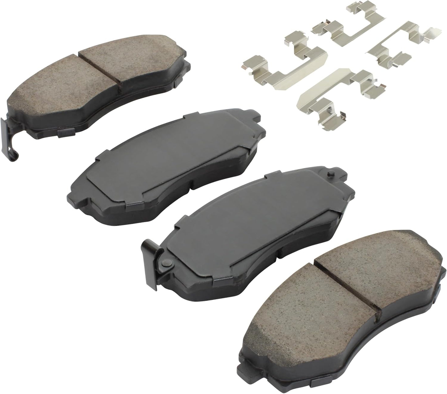 Premium Semi-Metallic Front Brake Pads (1001-0700BM) Compatible with Hyundai Elantra 2005-2006