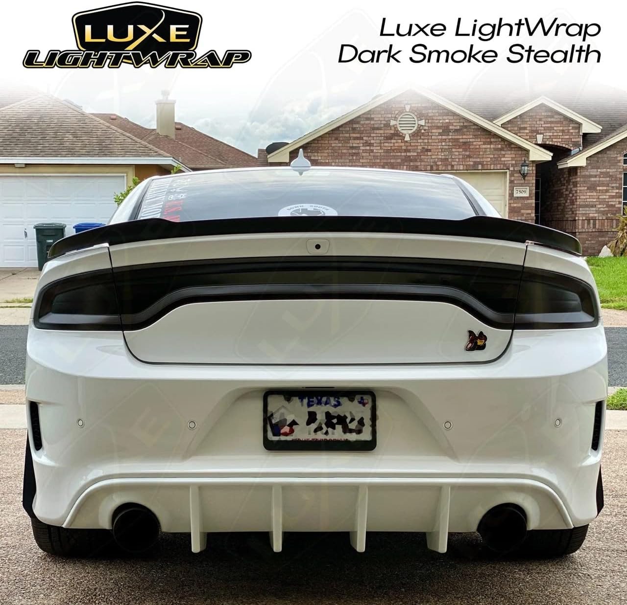 Luxe LightWrap Dark Smoke Stealth Universal Headlight Tail Light Tint Kit (20” x 2 Yard)