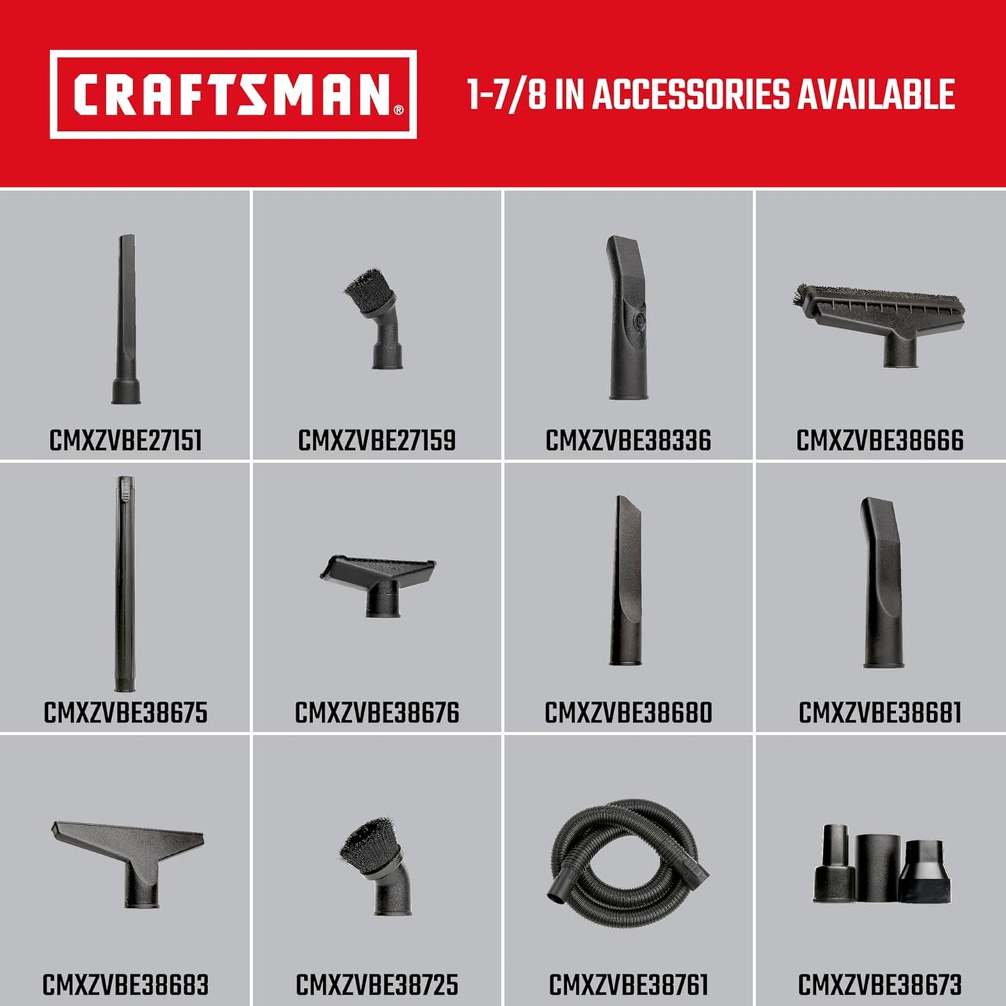 CRAFTSMAN CMXEVBE18690 9 Gallon 4.25 Peak HP Wet Dry Vac, Portable Shop Vacuum Wet and Dry with Filter, Dust Bag, Dusting Brush, Hose and Attachments for Home, Garage and Automotive Cleaning