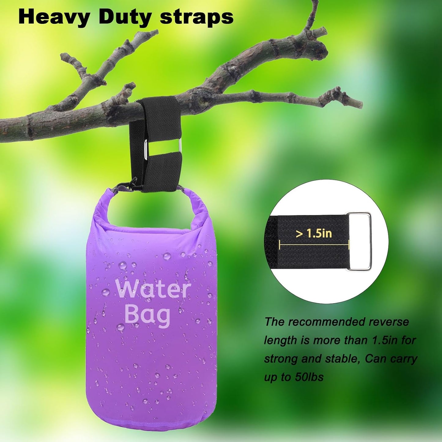 1.5"x16ft Hook and Loop Straps with 15 Metal Buckles, Adjustable Fastening Cable Straps, Cut-to-Length Cinch Strap, Reusable Nylon Securing Cord Ties for Organizer or Storage, Black