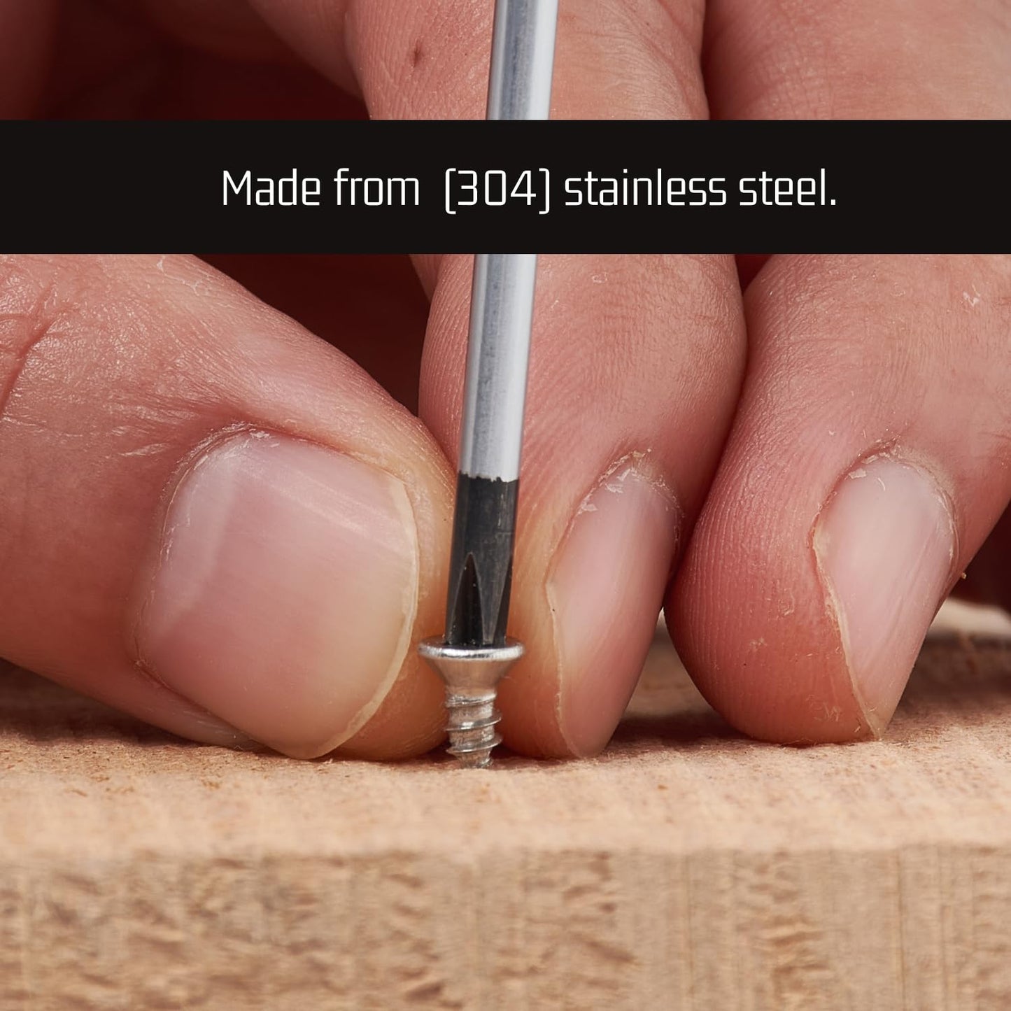 Bolt Dropper #4 x 1/4" Stainless Steel Flat Head Phillips Wood Screw (100 Pack), 18-8 (304) Stainless Steel Sheet Metal Screws - Type A Point, Plain Finish