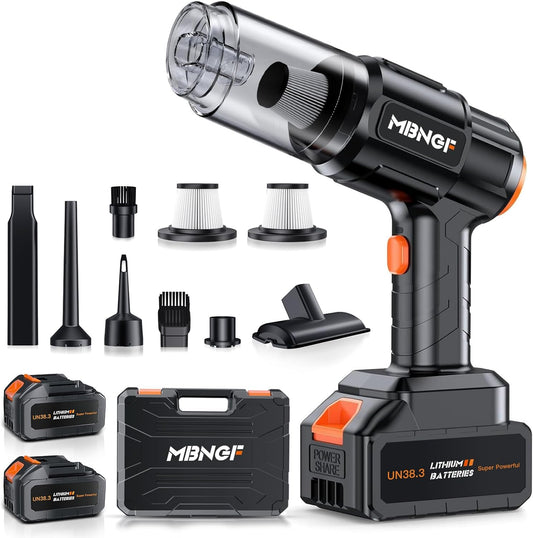 Car Vacuum Portable Cordless,High Power Suction & Blower, Wireless Handheld Vacuum Cleaner for Car, Home, Office, Pet(Coal Black)