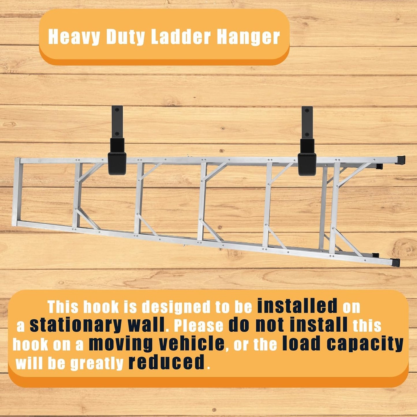 Heavy Duty Utility Hooks - Wall Mount, Hose Holder, Bike & Ladder Hooks, Chainsaw & Leaf Blower Hanger - 8 Small