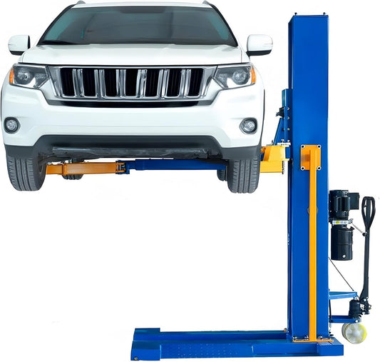 Car Lift Single/2 Post Auto Lifts, 6200/9000/10000LBS Capacity, 240V Hydraulic Truck Hoist, Heavy Duty Auto Lift with Safety Locks for Home Garage (6200LBS Single Post, 1)