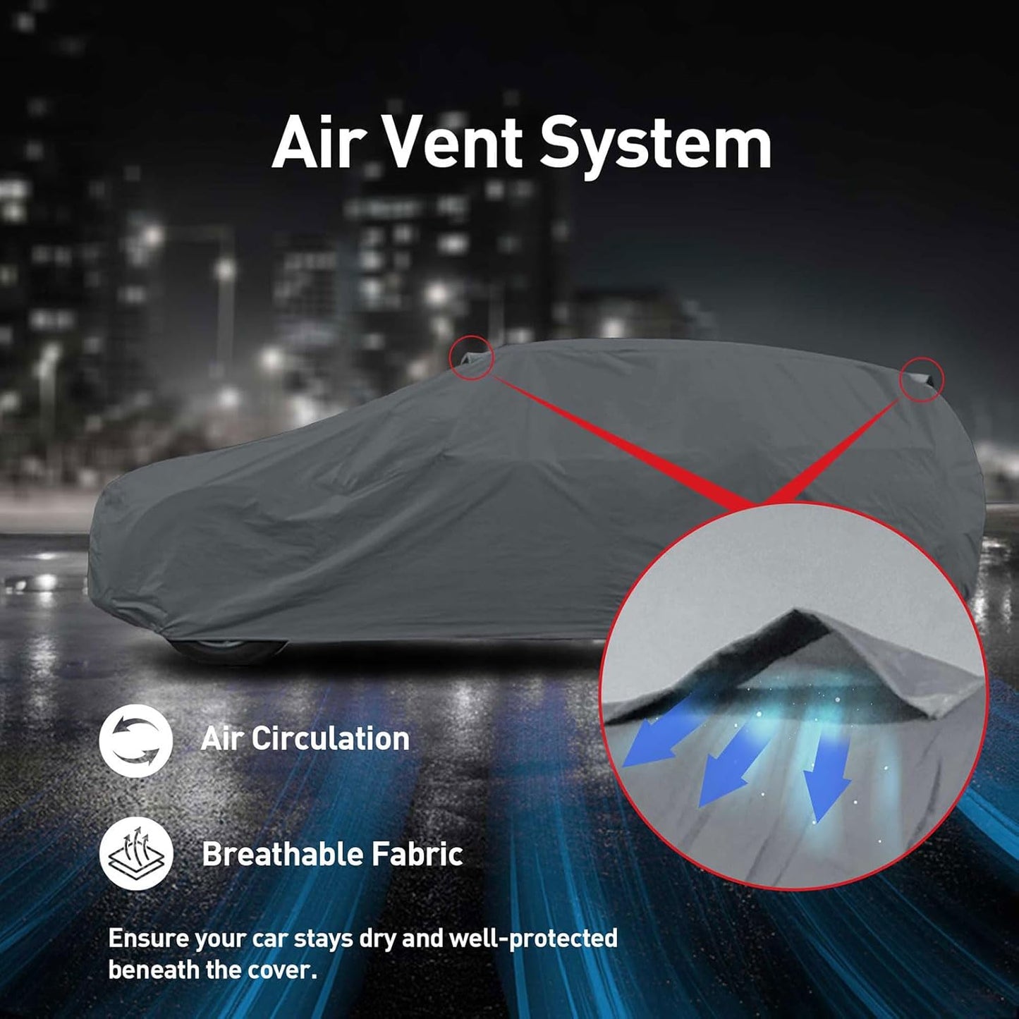 DaShield Ultimum Series Car Cover for Cadillac All Weather Protection Full Coverage Dust, Sun Snow Rain Protection Indoor Outdoor (fits Cadillac 355 B 1931 1932 Upgraded Material)