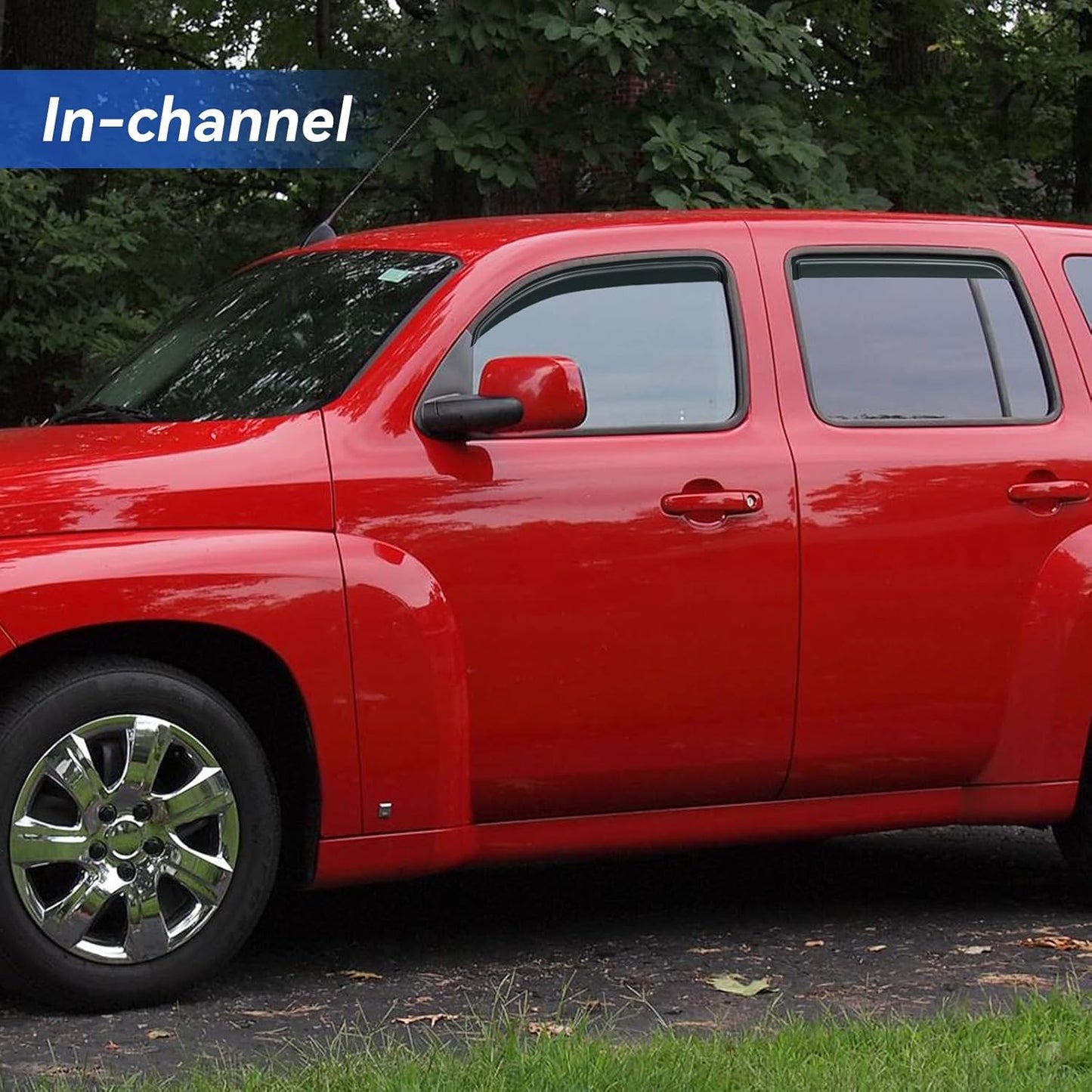 in-Channel Window Visors Rain Guards Shield for 2006-2011 Chevy HHR, Window Vent Wind Deflectors Visors Shades for 06-11 HHR