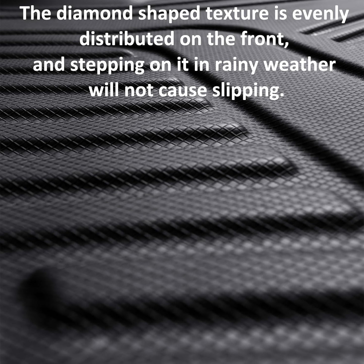 Car Foot Mats for Tesla Model Y with 4 TPE Materials On The Front and Rear Rows Suitable for All Weather Conditions Suitable for Model Y 2020-2024