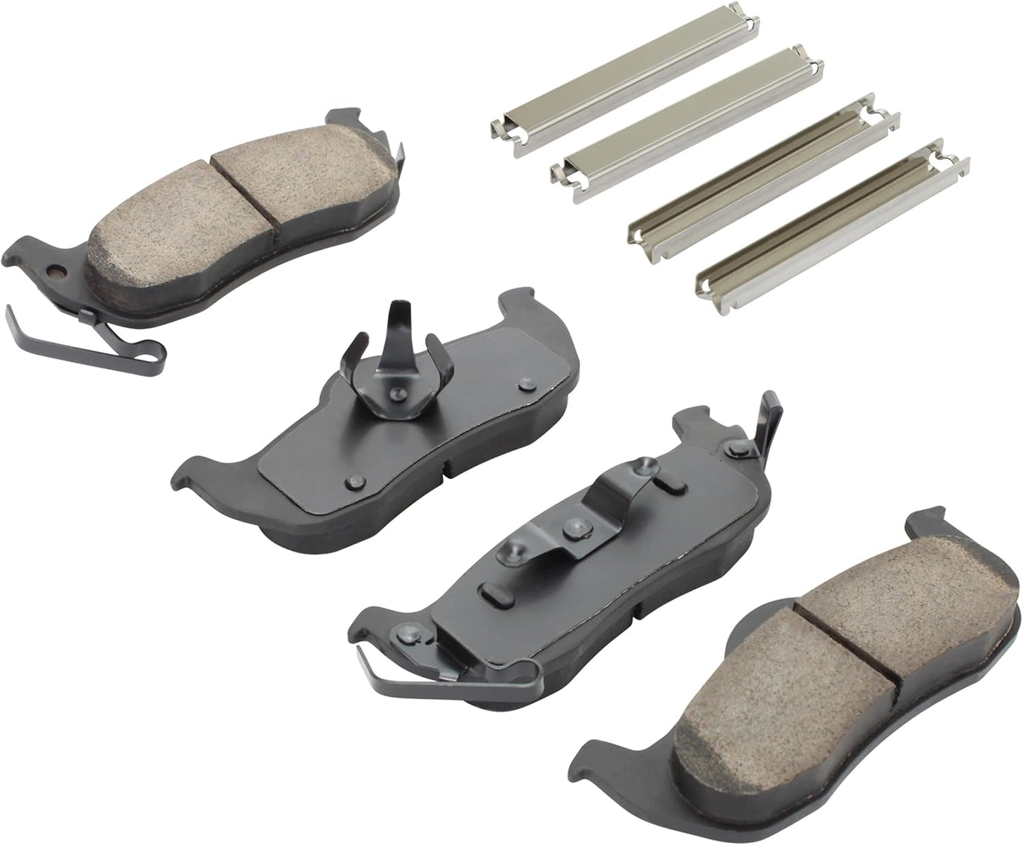 Premium Semi-Metallic Rear Brake Pads (1001-1041M) Replacement for INFINITI QX56 2010-2004, Nissan Armada 2015-2005, Armada 2019-2017, Pathfinder Armada 2004, TITAN 2015-2004