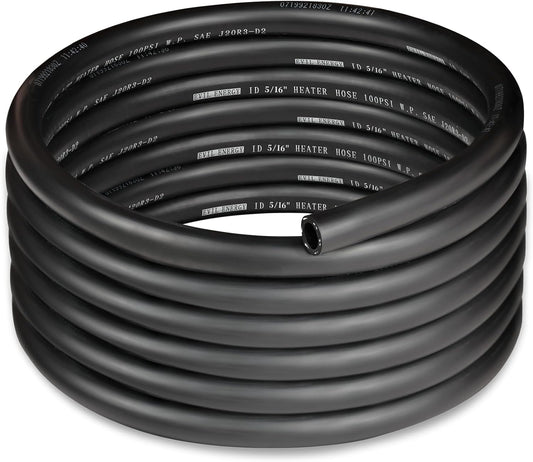 EVIL ENERGY 5/16" Heater Hose Coolant Radiator Straight 100PSI SAE 20R3 15FT Black