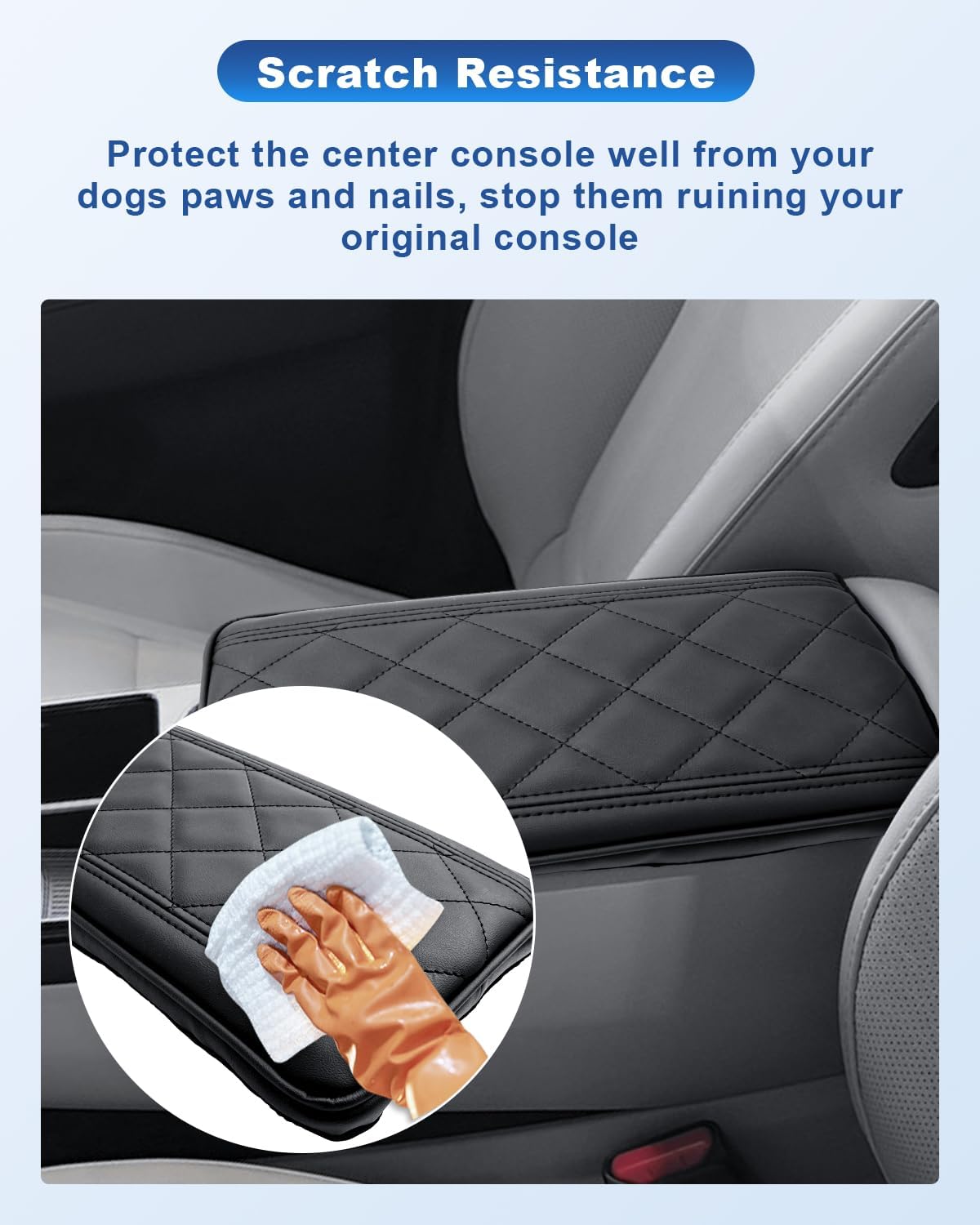 CDEFG Compatible with 2025 Hyundai Tucson Limited Center Console Cover for 2025 Tucson Limited/ 2025 Tucson Hybrid Accessories Armrest Cover 2025 Tucson Middle Console Arm Rest Pad