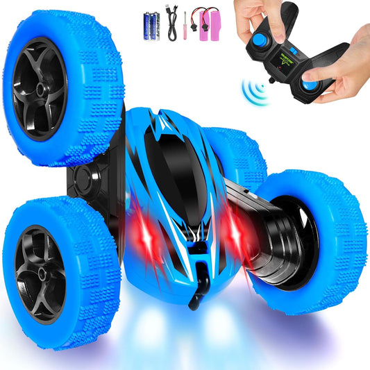 FREE TO FLY Remote Control Car Boys Toys: 360 Flip Rc Cars 2.4Ghz Double-Sided Rotating Stunt Car 6 7 8 9 10 11 12 Year Old Kids Girls Outdoor Indoor