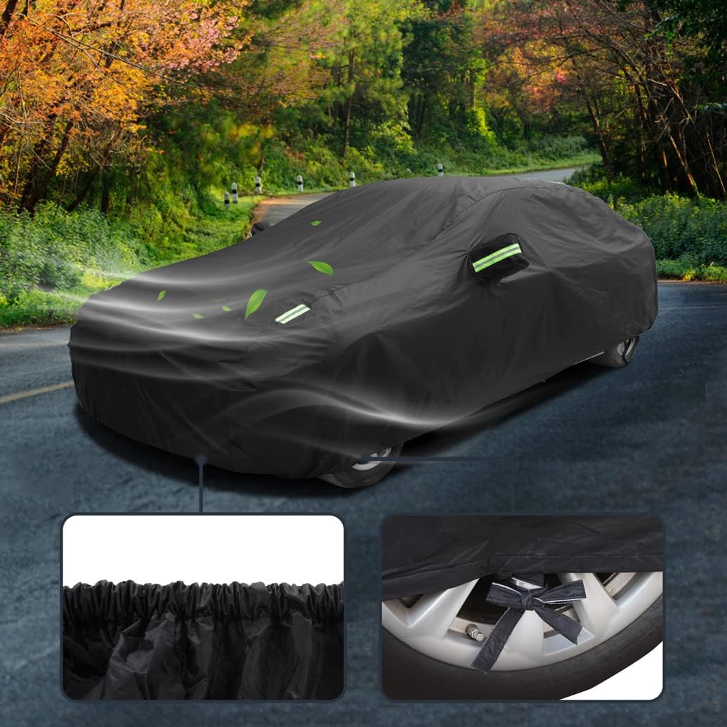 Car Cover Compatible with Mercedes-Benz SLK SLC R171 R172 SLK350 SLK250 SLK300 SLK200 SLK320 1996-2020 SLK SLC Roadster, Waterproof All Weather Cover with Cotton Lining, Rain Sun Snow UV Covers