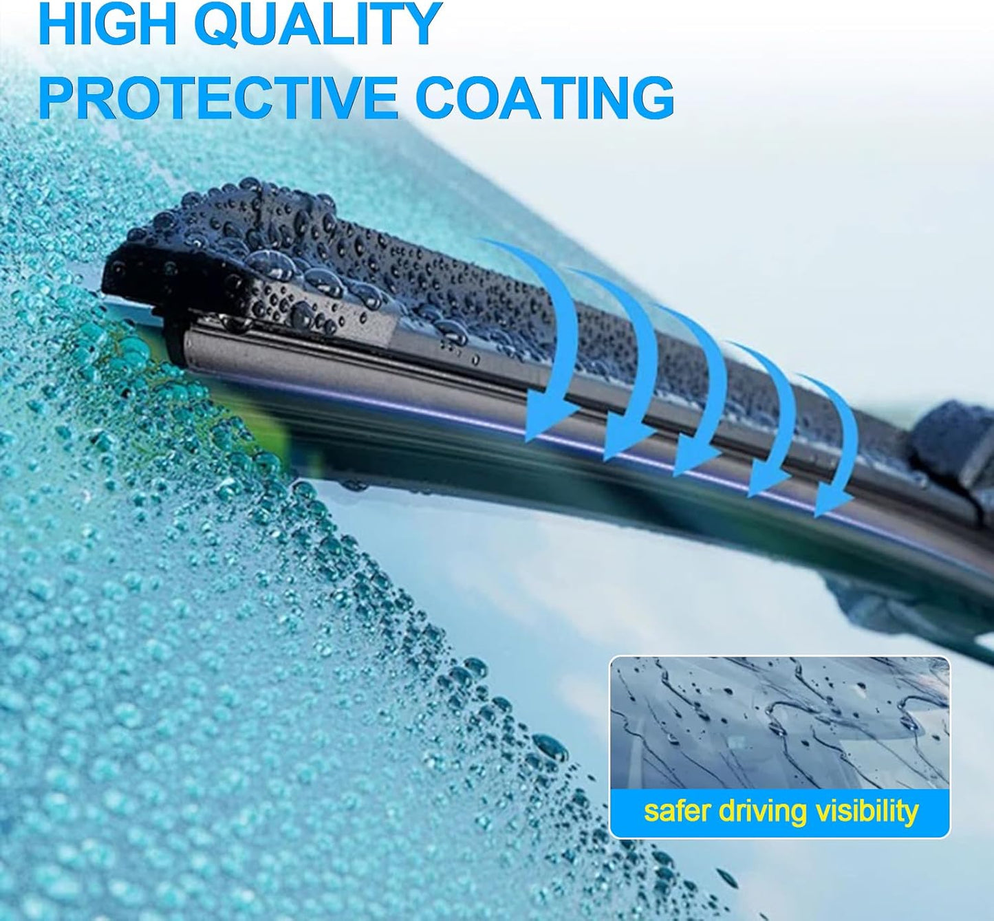 CJPPPZIW® Windshield Wipers-28 Inch+28 Inch+11 Inch Replacement for 2013-2019 Ford Escape/2012-2018 Kuga/2013-2017 Fusion Wiper Blades for My Car,Quality Front and Rear Wiper Blades(Pack of 3)