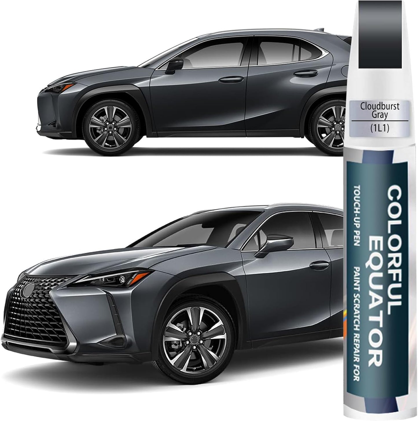 Cloudburst Gray(1L1) Touch Up Paint for Lexus, Car Paint Pen Scratch Repair Two-In-One Touch Up Paint, Premium Car Scratch Remover for Deep Scratches