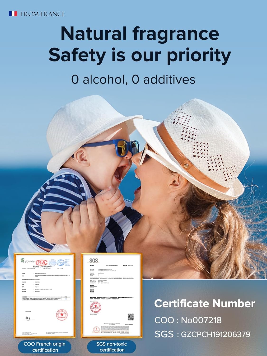 Ceeniu Car Air Freshener, CF3 Luxury Perfume Refill, 135ml Large Capacity for 6 months, Velvet Vanilla, Natural French Fragrance with Plant Extracts, Diffuser Air Freshener, Premium Car Scent