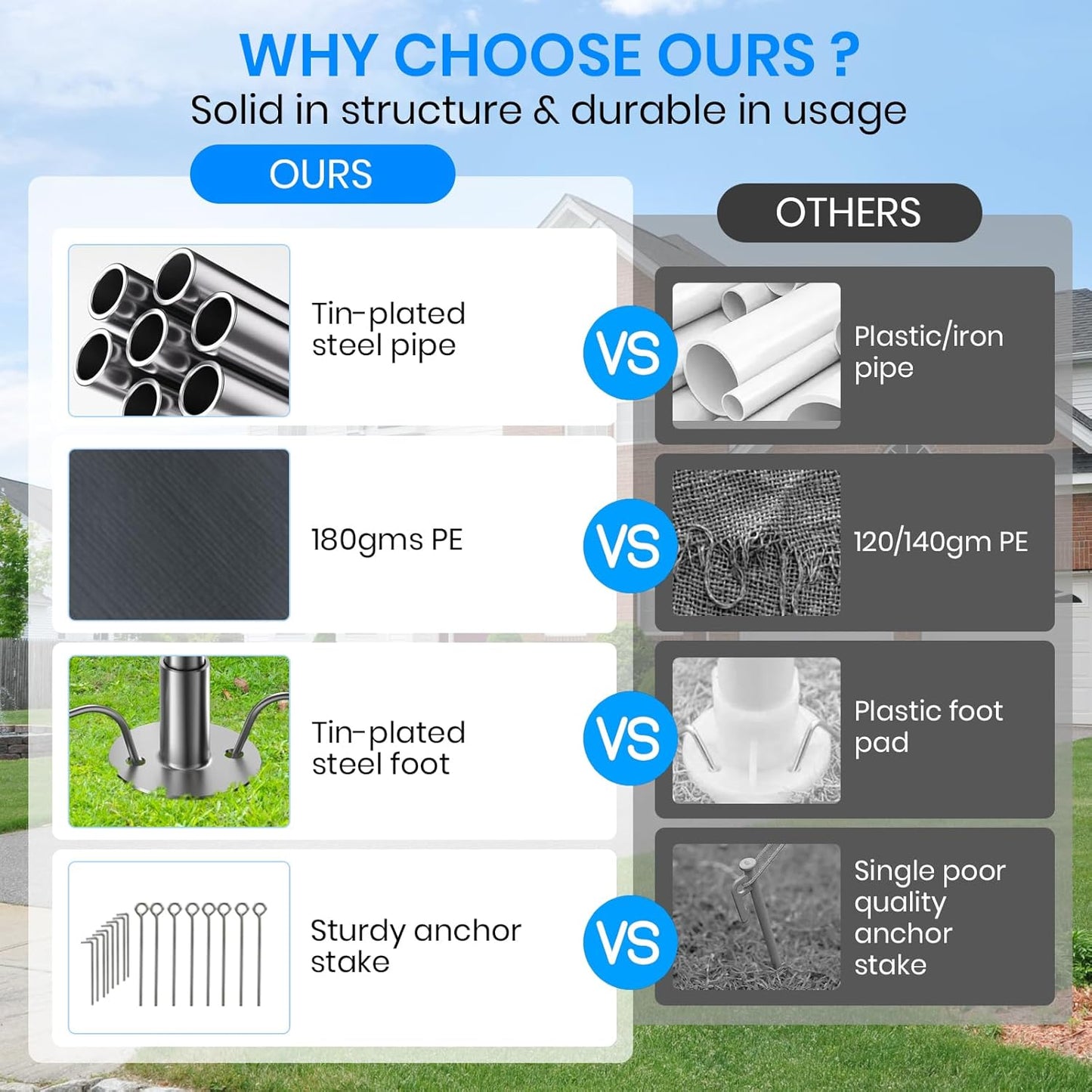 Carport 12x20 FT Heavy Duty,Outdoor Portable Garage with Removable Sidewalls & Doors, Waterproof, UV-Resistant Canopy Shelter for Vehicles, Boats, RVs, Trucks, All-Season Car Port, Gray