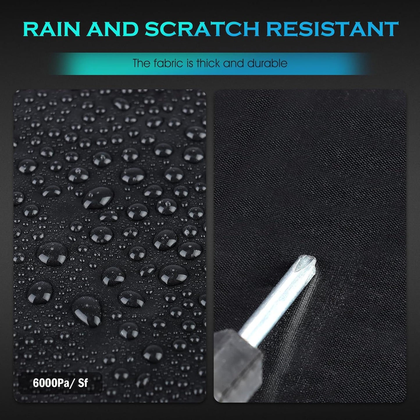 Car Cover Waterproof All Weather for Automobiles, Size A3 Universal Fit for Sedan Camry, Ford Mustang, Chevy Camaro/Malibu, Kia Optima, Hyundai Sonata, Nissan Altima, Tesla Model (187-198 inch)