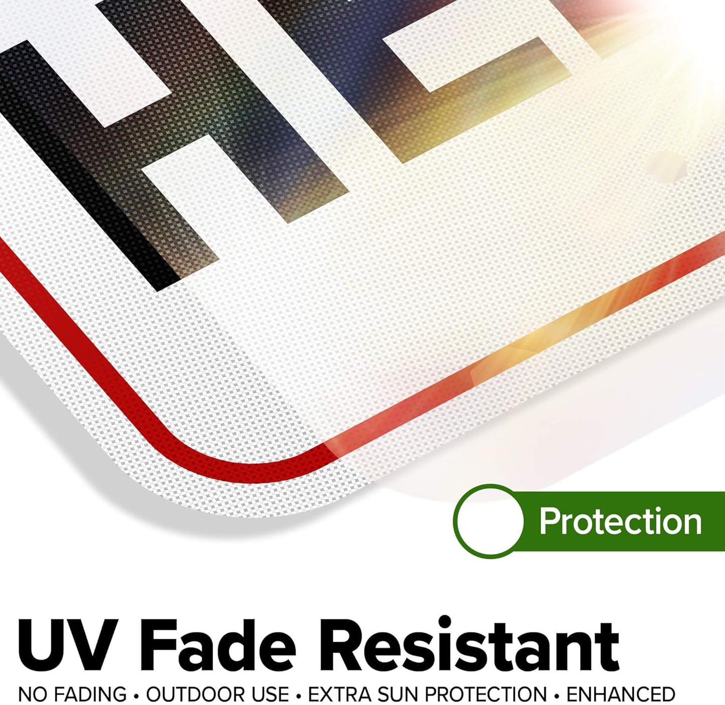 Custom Sign, Custom Sign for Business, Indoor/Outdoor use. 12x18 Inches, 3M EGP Reflective, Rust Free .063 Aluminum, Fade Resistant, Made in USA by My Sign Center (Header)