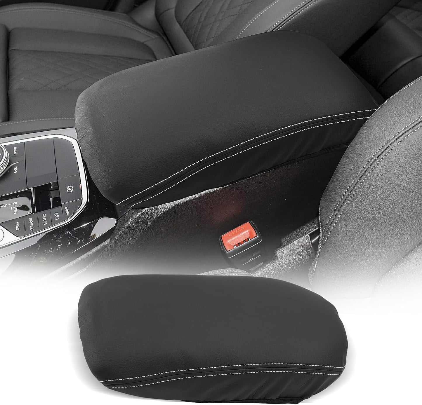 CDEFG for BMW X3 G01/X4 G02 2019-2025 Center Console Cover Armrest Box Cover for X3 (30 xDrive, M50 xDrive), X4 (xDrive30i, M40i) 2020 2021 2022 2023 2024 2025 Accessories Console Arm Rest Protector