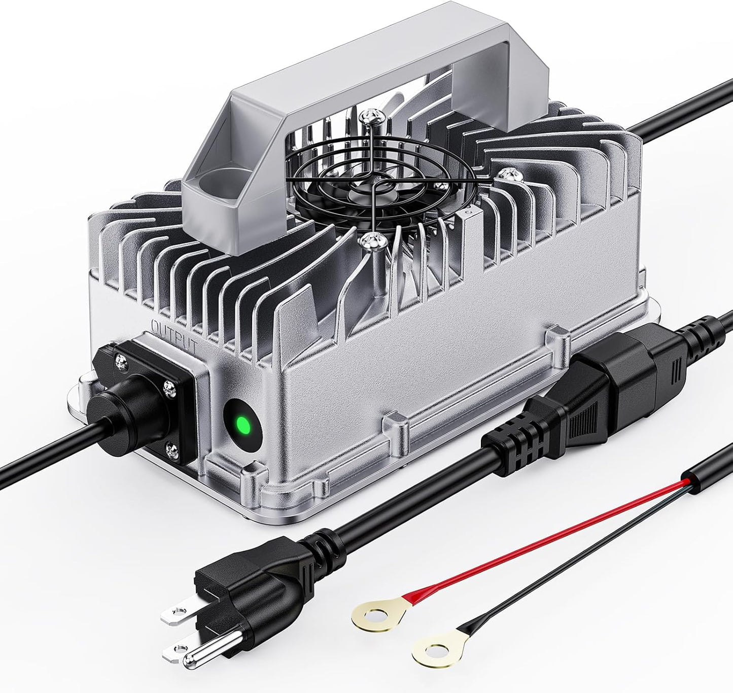 12V 30A LiFePO4 Battery Charger, PowerUrus 12V Lithium LiFePO4 Battery Charger 14.6V Lithium Battery Chargers, 30A Smart Battery Maintainer, Designed for 12v LiFepO4 Deep Cycle Rechargeable Batteries