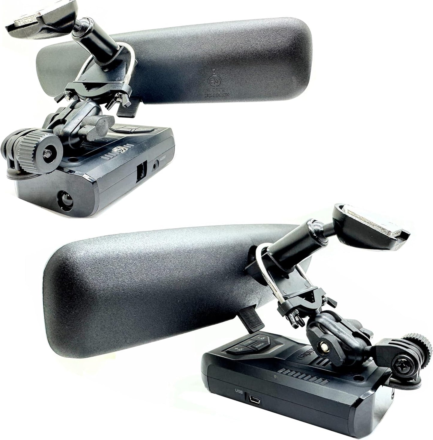 ChargerCity Enhanced U-Bolt Stainless Steel Lock Rearview Mirror Pole Bar Stem Mount for Uniden Radar Detector