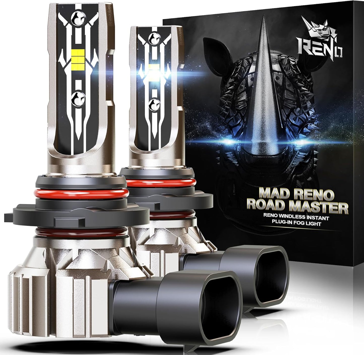 RENO 9005 Bulb, 9005 Fog Lights Bulb, 9005 Light Bulbs Fanless In Line Car Fog Bulb Plug and Play, Pack of 2